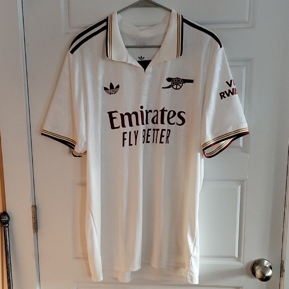 Arsenal Adidas White Jersey